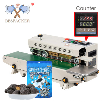 Bespacker Plastic Bag Sealer Continuous Band Sealer Machine Heat Sealing Machine